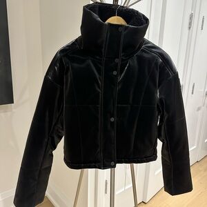 Alo Yoga Faux Leather Puffer Jacket